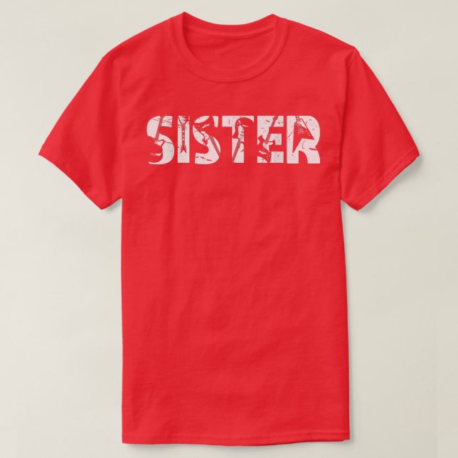 Retro-Gitarrist Mutter Schwester Gitarre Muttertag T-Shirt (Design vorne)