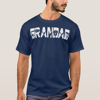 Retro-Gitarrist Vater Grandad Gitarre Väter Day T-Shirt