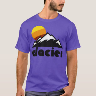 Retro Glacier Tourist Souvenir Nationalpark Design T-Shirt