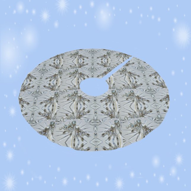 Retro Glam Art Deco Rhinestones und Kristall Polyester Weihnachtsbaumdecke (Von Creator hochgeladen)