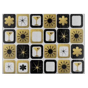 Retro Glamour Gold Cutting Board Schneidebrett
