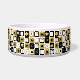 Retro Glamour Gold Keramik Pet Bowl Napf