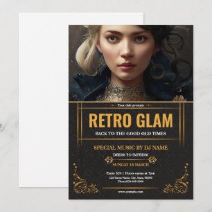 Retro-Glamour-Partyflyer-Vorlage