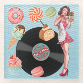 Retro Glasuntersetzer