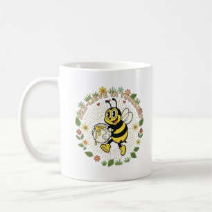 Retro glaube an dich selbst Vintage Honigbiene Kaffeetasse
