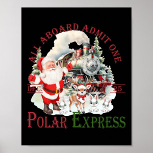 Retro Glaube Bahn Nordpol Polar Express Alles A Poster