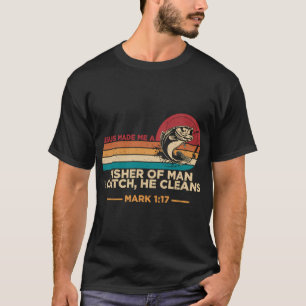 Retro Glaubensbasiert Jesus machte mich zum Mensch T-Shirt