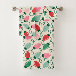 Retro Glow Lights Badhandtuch Set