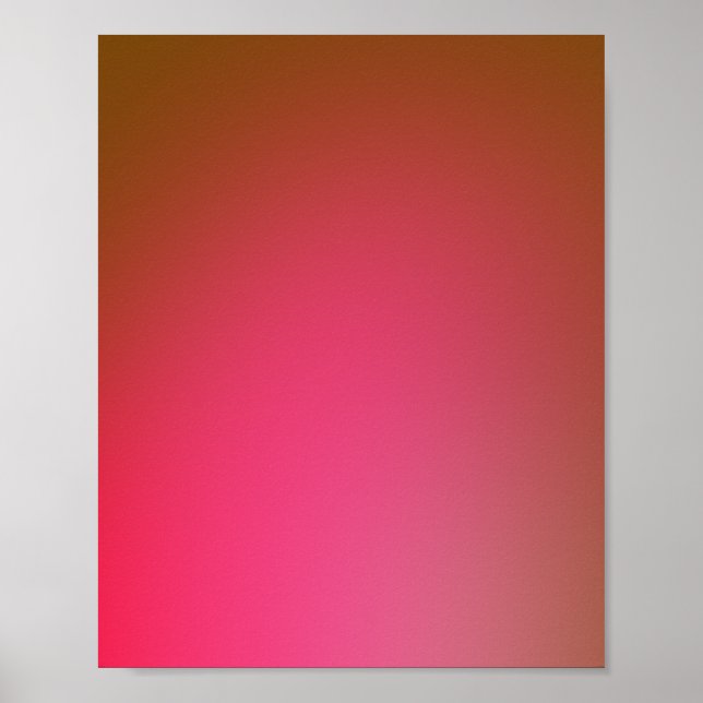 Retro Glowy Gradient Poster (Vorne)