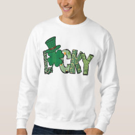 Retro Glückskleeblatt St. Patrick's Day Sweatshirt