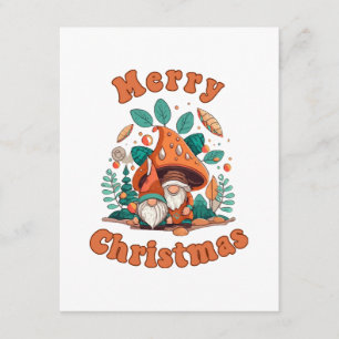 Retro-Gnom-Weihnachten Begleitkarte