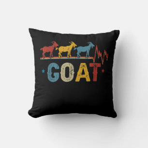 Retro Goat Heart Tee Xmas Valentines Day Gift Kissen