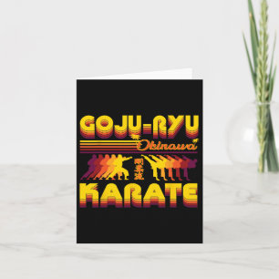 Retro Goju-ryu Karate Design Sommeroutfit für Kar Karte