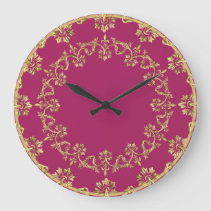 Retro Gold große Uhr