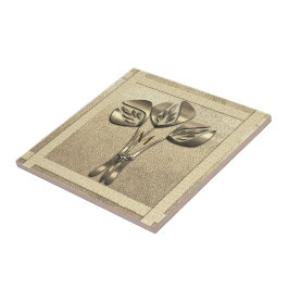 Retro Gold Holiday Vibe Fliese