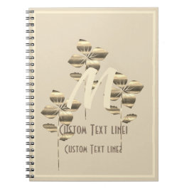 Retro Gold Holiday Vibe Notizblock