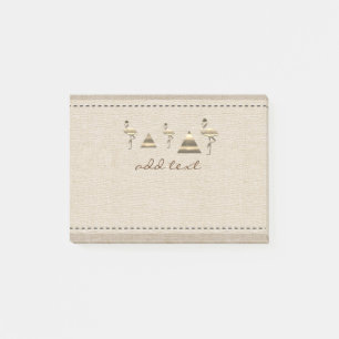Retro Gold Holiday Vibe Post-it Klebezettel