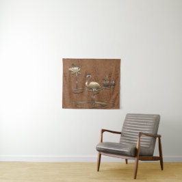 Retro Gold Holiday Vibe Wandteppich