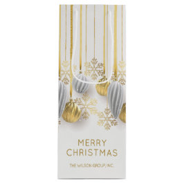 Retro Gold und Silber Weihnachtsschmuck Geschenktüte Für Weinflaschen