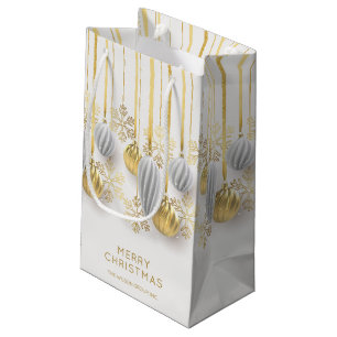 Retro Gold und Silber Weihnachtsschmuck Kleine Geschenktüte