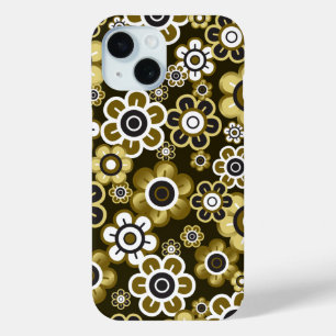 Retro Golden Blooms Blume Power Muster Case-Mate iPhone Hülle