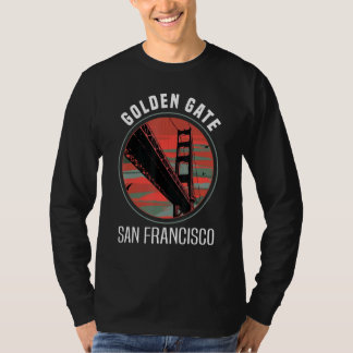 Retro Golden Gate Bridge San Francisco Vintag Cal T-Shirt