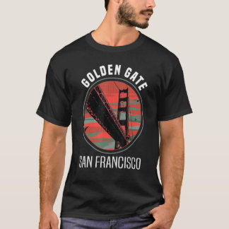 Retro Golden Gate Bridge San Francisco Vintag Cal T-Shirt