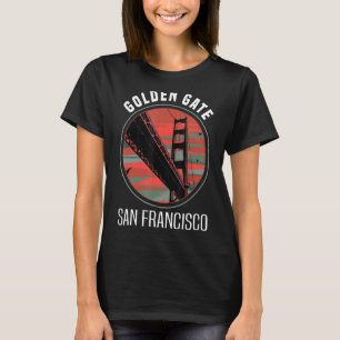 Retro Golden Gate Bridge San Francisco Vintag Cal T-Shirt