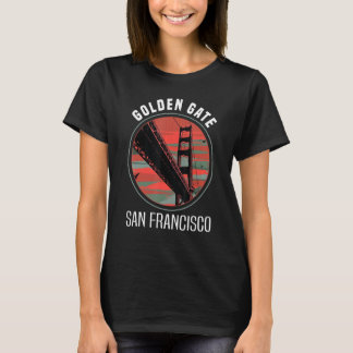 Retro Golden Gate Bridge San Francisco Vintag Cal T-Shirt