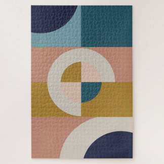 Retro Golden Huescape | Mid-Century-Modern-Puzzle Puzzle