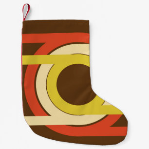 Retro Golden Ratio inspiriert Design. Kleiner Weihnachtsstrumpf