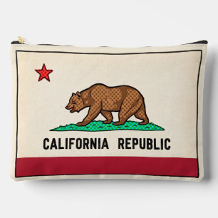 Retro Golden State Bär Kalifornien Republik Zubehörtasche