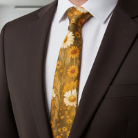 Retro-Goldene Wilde Margeriten - Rustikaler Herbst