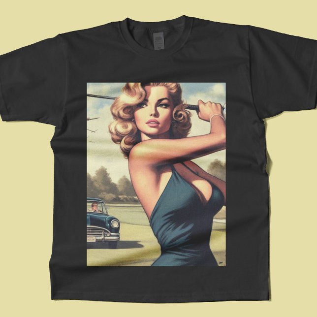 Retro Golf Girl T-Shirt (Von Creator hochgeladen)