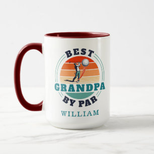 Retro Golf liebender Opa Geburtstag individuell Tasse