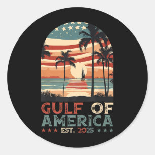 Retro Golf Mexiko Golf von Amerika Est 2025 Ame Runder Aufkleber