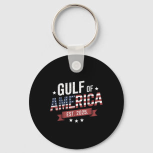Retro Golf of US America 2025 Amerikanische Flagge Schlüsselanhänger