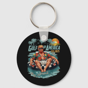 Retro Golf of US America Est 2025 American Gulf U Schlüsselanhänger
