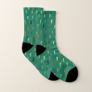 Retro Golf Pattern Socken