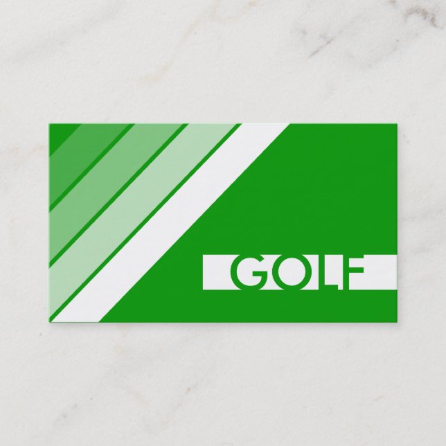 Retro GOLF Visitenkarte (Vorderseite)