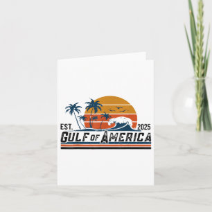 Retro Golf von Amerika Est 2025 Beach Summer Karte