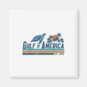 Retro Golf von Amerika Est 2025 Schildkrötenmex Magnet