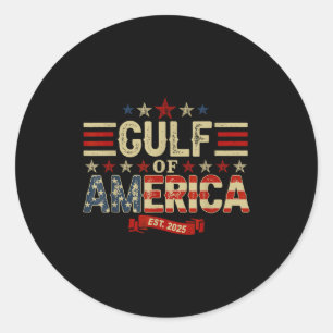 Retro Golf von Amerika Est 2025 Vintage USA T-Shir Runder Aufkleber