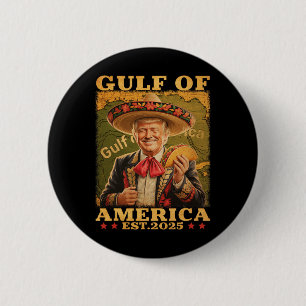 Retro Golf von Amerika Mexiko Funny Trump Mexiko Button