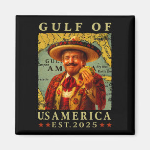 Retro Golf von Amerika Mexiko Trump Mexiko Taco Magnet