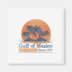 Retro Golf von Mexiko 1672 Beach Palms Summer Vaca Magnet
