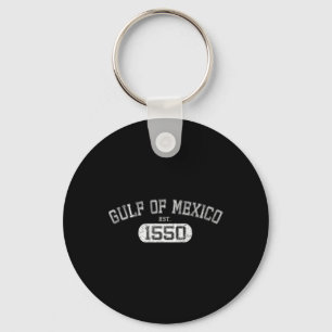 Retro Golf von Mexiko Est 1550 mexikanische Flagge Schlüsselanhänger