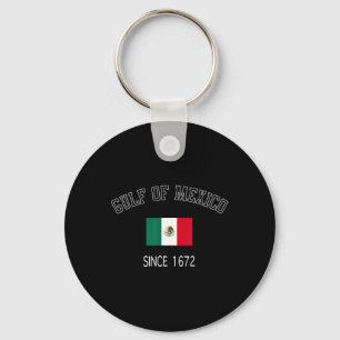 Retro Golf von Mexiko seit 1672 mexikanischer Flag Schlüsselanhänger