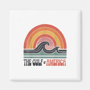 Retro Golf Von USA Amerika Der Golf Von Mexiko Ode Magnet