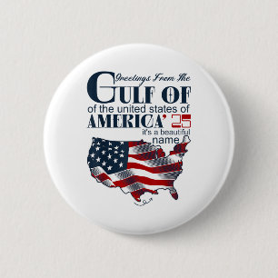 Retro Golf Von USA Amerika Lustiger Golf Von Mexik Button